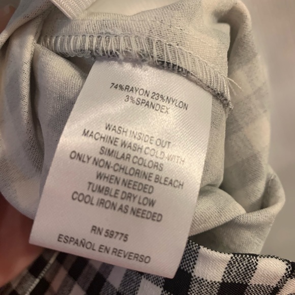 XOXO Gingham Twill Stretch Pants - Picture 3 of 3